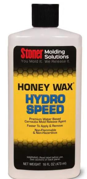 Stoner HoneyWax®Hydro Speed是一種高固含量的水性乳液，不含任何溶劑，旨在代替?zhèn)鹘y(tǒng)的高級(jí)涂蠟作為復(fù)合材料行業(yè)中的脫模劑。